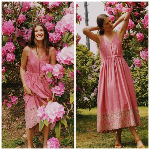 New Christy Dawn Lincoln Dress in Cherry Blossom Embroidery...